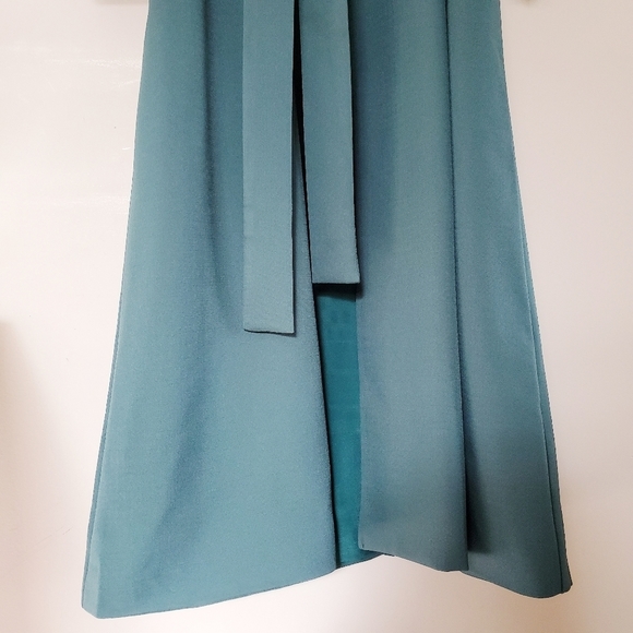 HILARY MacMillan Classic Long Belted Trench Coat Women's XS - Picture 4 of 10